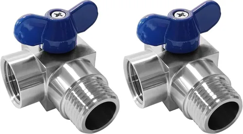 Miniatura 7 de Beduan 1/2" NPT mini válvula de bola macho a hembra de acero inoxidable de 90 grados de acero inoxidable válvula de cierre