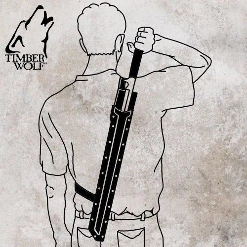 Miniatura 6 de Timber Wolf espada ninja de hoja completa Sure Grip Nylon Cord Wrapped Handle Durable ABS Scabbard with Belt Loop and Shoulder Strap Included