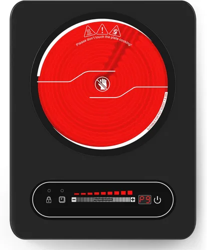 Miniatura 10 de VBGK Cocina de doble inducción,Cocina de inducción de 4000 W 2 quemadores,Placa caliente de 110 V quemador eléctrico Placa de cocción de inducción