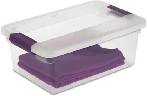 Miniatura 6 de Sterilite Contenedor de almacenamiento con tapa transparente de 66 cuartos de galón, paquete de 12 y contenedor de almacenamiento de tapa