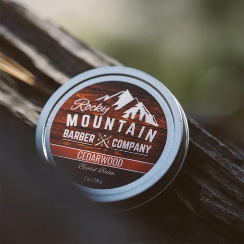 Miniatura 3 de Bálsamo para la barba Rocky Mountain Barber, 100% natural, mezcla de cera de alta calidad con esencia de cedro, cera de abejas rica en nutrientes