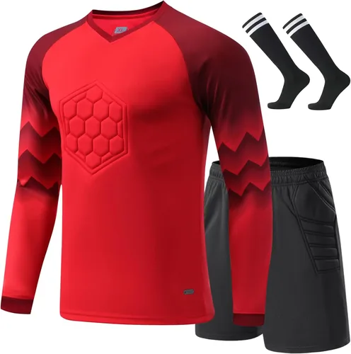 Miniatura 6 de Camiseta de portero de fútbol para niños, camiseta de manga larga para entrenamiento, uniformes juveniles