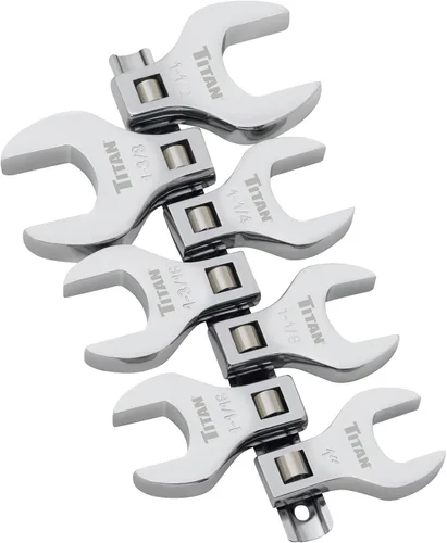 Miniatura 12 de Titan 61199 - Juego de llaves de pata recta de 1/2 pulgada, métricas, pulidas, 3 piezas, incluye 27mm, 29mm y 30mm