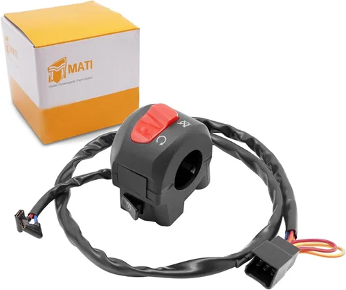 Miniatura 7 de M MATI Interruptor de control del manillar Botón de parada de arranque para Suzuki GZ250 2002-2010 37200-13FB0 37200-13FB0