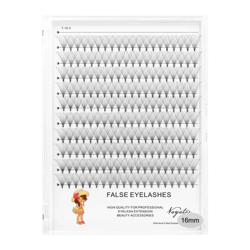 Miniatura 11 de → VAYATOR - 200 racimos de pestañas postizas rizadas D de 0.394-0.709 in para elegir, pestañas postizas de volumen ruso, 6D/10D/12D/14D/20D