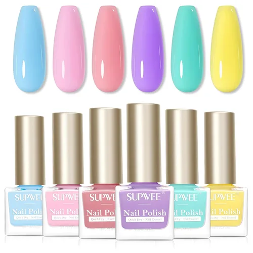 Miniatura 9 de Juego de esmaltes de uñas de secado rápido, esmalte de uñas regular sin gel de secado rápido, esmalte de uñas de uñas de secado rápido, salón