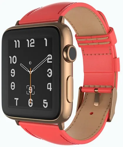 Miniatura 7 de Snakehive Correa de cuero genuino compatible con Apple Watch Compatible con Apple Watch de 1.496 in 1.575 in 1.614 in 1.654 in 1.732 in 1.772 in