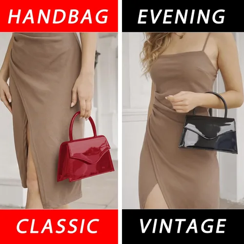 Miniatura 3 de Milisente Bolso de noche para mujer, bolso de mano para fiesta nupcial, bolsos de cóctel y baile de graduación con charol