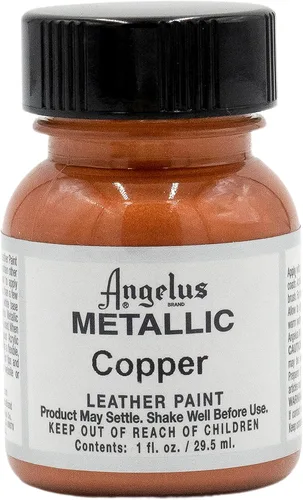 Miniatura 14 de Angelus - Pintura metálica para cuero, 4 onzas, plata