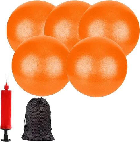 Miniatura 20 de Mini Pelotas de Yoga 6 Pulgadas Pelota de Ejercicio Pilates Terapia de Equilibrio Micropore Bola Equipo de Barre para Entrenamiento de Estabilidad