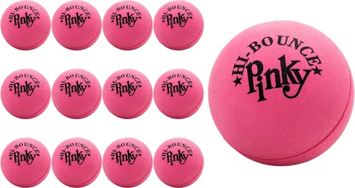 Miniatura 9 de Hi-Bounce Pinky Ball (paquete de 6) por JA-RU. Pelotas hinchables de goma para niños y adultos. Pelota de rebote rosa pequeña. Recuerdos de fiesta