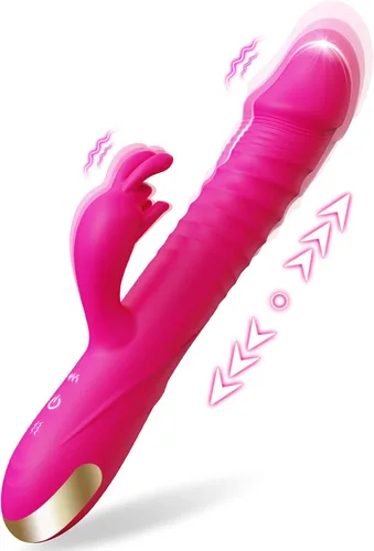 SUPOLA - Consoladores con vibrador de empuje, juguetes sexuales para adultos para mujeres - Juguetes sexuales, consoladores, vibrador de punto G,