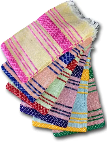 Miniatura 7 de Jacq & Jürgen - Cestas de palma tejidas a mano, paquete de 3 unidades, multicolor, paquete de tamaño mediano, tortillero mexicano tradicional