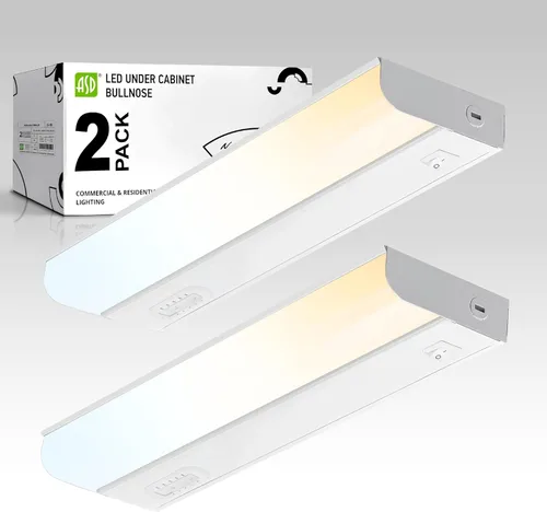 Miniatura 20 de ASD Iluminación LED para debajo del gabinete, 24 pulgadas, 12 W, 822 LM, luces regulables cableadas para debajo del gabinete para cocina, 3000