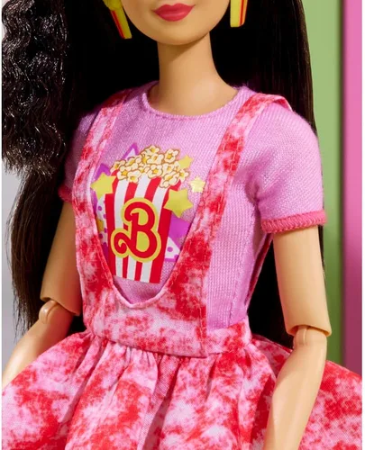 Miniatura 4 de Barbie Muñeca Rewind y accesorios con cabello negro y traje de noche de cine inspirado en los años 80, coleccionable y exhibible