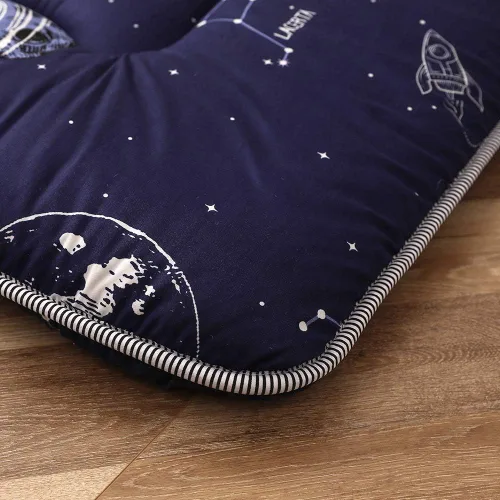 Miniatura 3 de Navy Space Adventure - Colchón de futón japonés para piso, tapete de tatami grueso, colchoneta para dormir, cama plegable, colchón enrollable