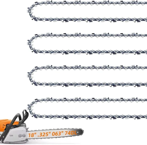 Miniatura 22 de [2 piezas] Mini cadena de motosierra de 6 pulgadas, cadenas de repuesto de 6 pulgadas para mini motosierra eléctrica portátil inalámbrica, cadena