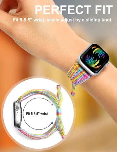 Miniatura 4 de JR.DM Correas de reloj bohemias compatibles con Apple Watch de 1.575 pulgadas, 1.614 pulgadas, 1.496 pulgadas, 1.732 pulgadas, 1.654 pulgadas, 1.772