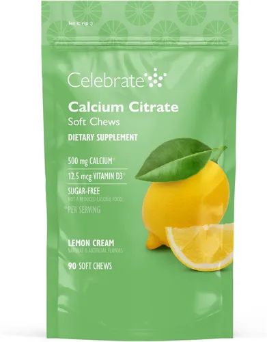 Miniatura 15 de Celebrate Vitamins Bariatric - Masticables suaves de citrato de calcio de 500 mg con 500 UI de vitamina D3 – Esencial para pacientes con bypass