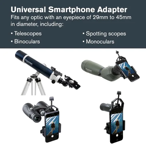 Miniatura 2 de Celestron - Adaptador para smartphone para telescopio, binoculares y miras de detección - Captura imágenes y video a través de tus ópticas - Cuerpo
