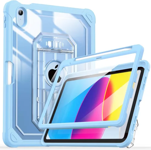 Miniatura 12 de Cantis Funda para iPad A16 de 11 pulgadas 2025/iPad de 10ª generación 2022 (10.9 pulgadas) con protector de pantalla y soporte para lápices, funda