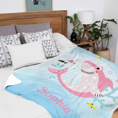 Miniatura 135 de Artsadd Manta de bebé personalizada para niños y niñas con nombre, manta personalizada con nombre de bebé con patrón de unicornio, manta