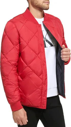 Miniatura 4 de Calvin Klein Chaqueta acolchada reversible con diamantes para hombre