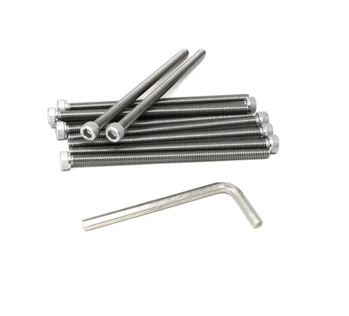 Miniatura 213 de iexcell 25 piezas M4 x 60/65/70/75/3.150 in paso de rosca 0.028 in acero inoxidable 304 cabeza hexagonal Tornillos Tornillos surtido Kit