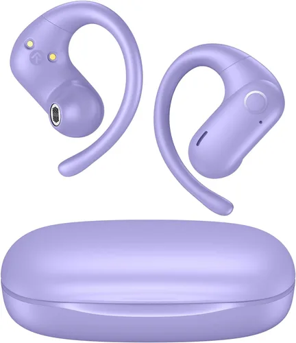 Miniatura 8 de kurdene Auriculares inalámbricos Bluetooth 5.4, auriculares abiertos con sonido de graves profundos, auriculares de 60 horas de reproducción, ajuste