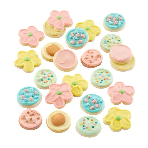 Miniatura 13 de Cheryl's Cookies Galletas en forma de manzana, con 24 galletas de azúcar esmeriladas de crema de mantequilla, envueltas individualmente, regalo