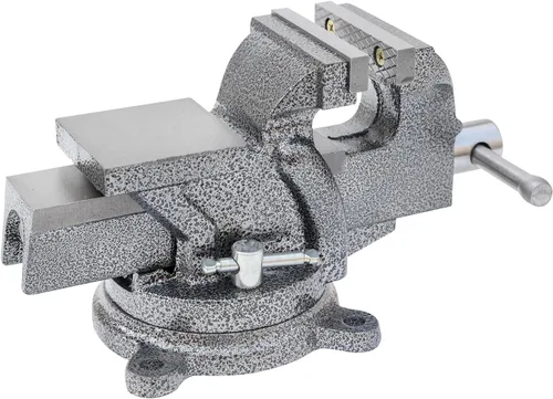 Miniatura 5 de KAKA INDUSTRIAL Prensas de banco de 3 pulgadas de ancho de mandíbula, apertura de mandíbula de 3.5 pulgadas, Base giratoria resistente