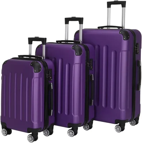 Miniatura 33 de Juego de equipaje de 3 piezas – Maletas con ruedas giratorias multidireccionales – Bolsa de viaje Maleta ABS con bloqueo TSA – Maletas de carcasa