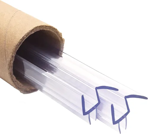 Miniatura 11 de Tira de sellado inferior para puerta de ducha sin marco para vidrio de 0.236 pulgadas de grosor, súper transparente de 36 pulgadas de largo, 2