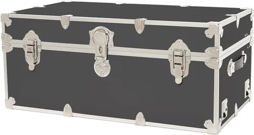 Rhino Trunk & Case Maletero grande clásico, 32 x 18 x 14 pulgadas, capacidad de más de 1500 libras, muchos colores, tapa de cierre suave. Fuerte,