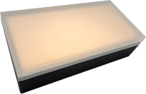 LUMENGY Luz de pavimentadora de 4 x 8 pulgadas (3.93 x 7.87), 2700 K blanco cálido, iluminación de ladrillo sin reflejos para entradas, pasarelas,
