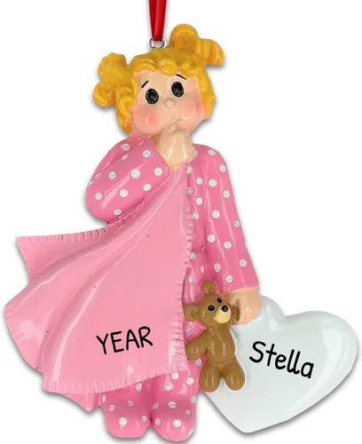 Miniatura 10 de Ornaments by Elves - Adorno de Navidad personalizado para niños en Navidad 2025 - Adorno de pijama afroamericano personalizado para decoración