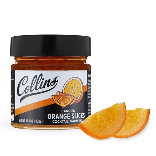 Miniatura 11 de Collins - Kit de decoración de cóctel de cítricos y bayas – Limón confitado, lima, rodajas de naranja y fresas en almíbar – Adornos de cóctel