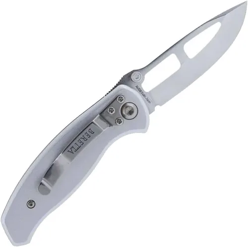 Beretta Airlight III - Cuchillo de caza plegable de acero inoxidable compacto y duradero, pequeño, duradero, color plateado