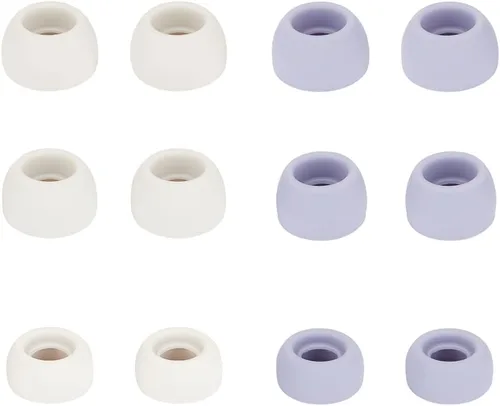 Miniatura 11 de Puntas de repuesto para auriculares compatibles con Samsung Galaxy Buds Pro – Puntas de silicona para los oídos, Eartips S M L 6 pares plateado