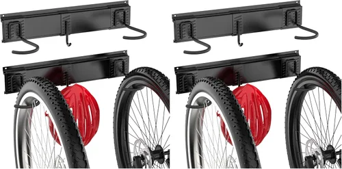 Miniatura 8 de Ultrawall Portabicicletas de acero inoxidable, 6 ganchos, para el hogar y la cochera, capacidad hasta para 300 libras, negro