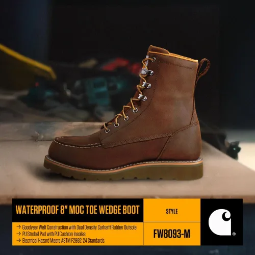 Miniatura 4 de Carhartt Botas de cuña impermeables de 8 pulgadas para hombre