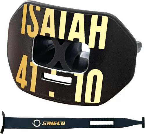 Miniatura 20 de O Shield Protector bucal con diseño de vórtice de fútbol americano con diseño de flujo de aire, ajuste hermético para una mejor respiración