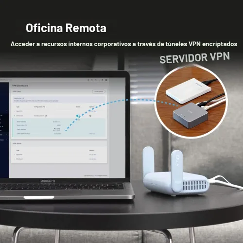 Miniatura 3 de GL.iNet GL-MT3000 (Beryl AX) - Router portátil de viaje, Wifi 6 de bolsillo inalámbrico 2.5G, routers VPN portátiles WiFi para viajes, enrutadores