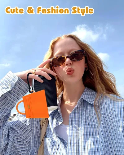 Miniatura 5 de Boaretiu - Funda para Airpods de 4ª generación, con llavero para AirPods de 4ª generación (2024), bolsa de vaca linda Kawaii divertida 3D