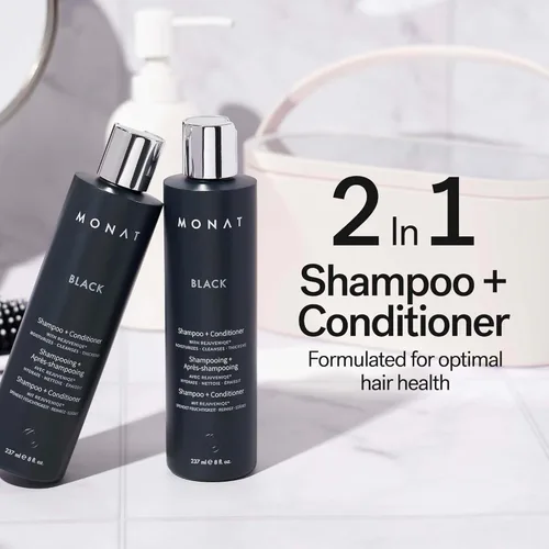 Miniatura 2 de Champú y acondicionador 2 en 1 para hombres de Monat, mejora el crecimiento natural del cabello