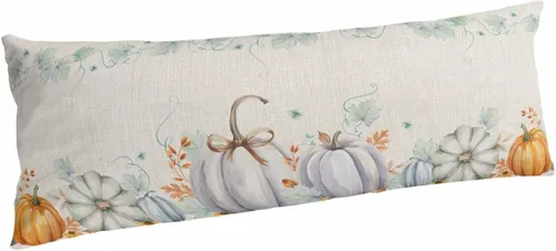 Miniatura 12 de Funda de almohada corporal de árbol del bosque gris, fundas de almohada suaves decorativas para sofá largo lumbar con cierre de sobre, madera