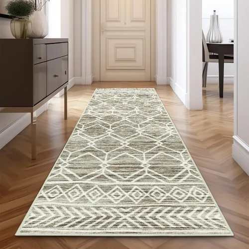 Miniatura 15 de jinchan Alfombra marroquí de pasillo 2x10 para pasillo - Alfombra de pasillo para cocina bohemia lavable a máquina, alfombra moderna suave, Boho