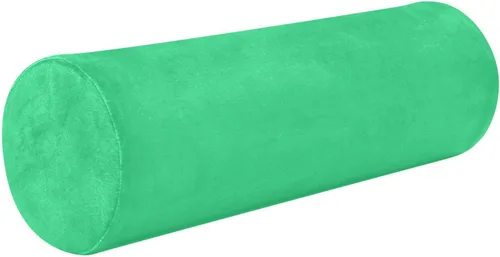 Miniatura 25 de Almohada cervical azul claro y verde azulado para aliviar el dolor de cuello, almohada redonda para el cuerpo, almohada de apoyo lumbar para cama