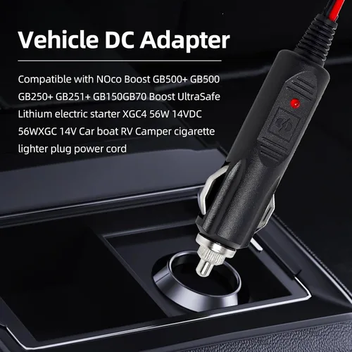 Miniatura 4 de Cable cargador de coche de 14 V 56 W CC para NOCO GB70 GB150 GB250+ GB251+ GB500 GB500+ Genius Boost Ultra Safe Batería de arranque de litio XGC4