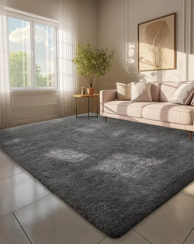 Miniatura 172 de Ophanie Alfombra Verde de Césped, Alfombras de Área para Dormitorio, Alfombra Shag Esponjosa de 4x6 pies, Suave Peluda Afelpada Linda para Niños 7